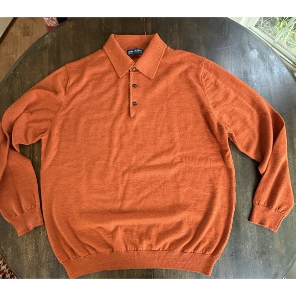 Lot of 2 John Ashford Extra Fine Merino Wool Sweater Polo Shirt Mens Large - Picture 3 of 16